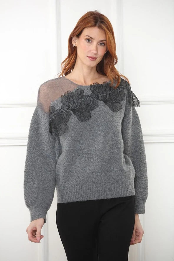 Noir Bloom Sweater