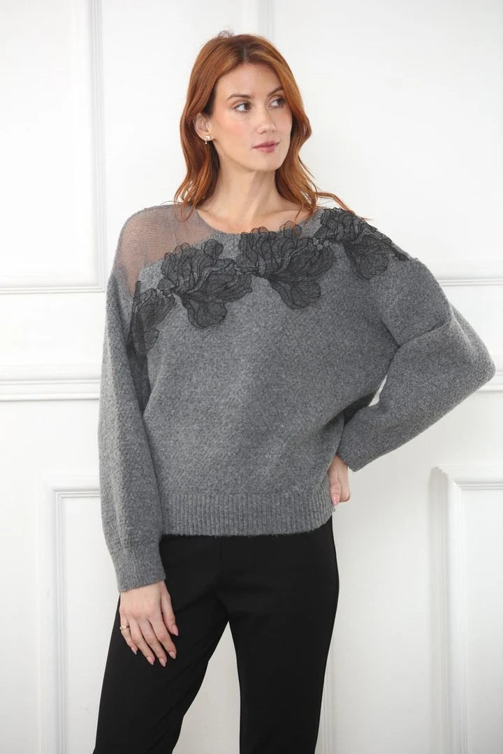 Noir Bloom Sweater