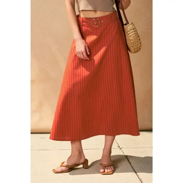 Orange Brick Skirt