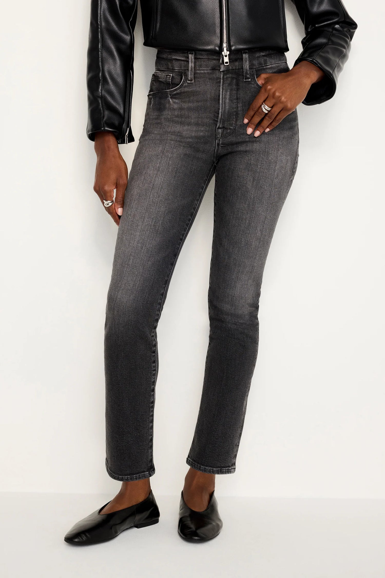 Black Split Pocket Denim