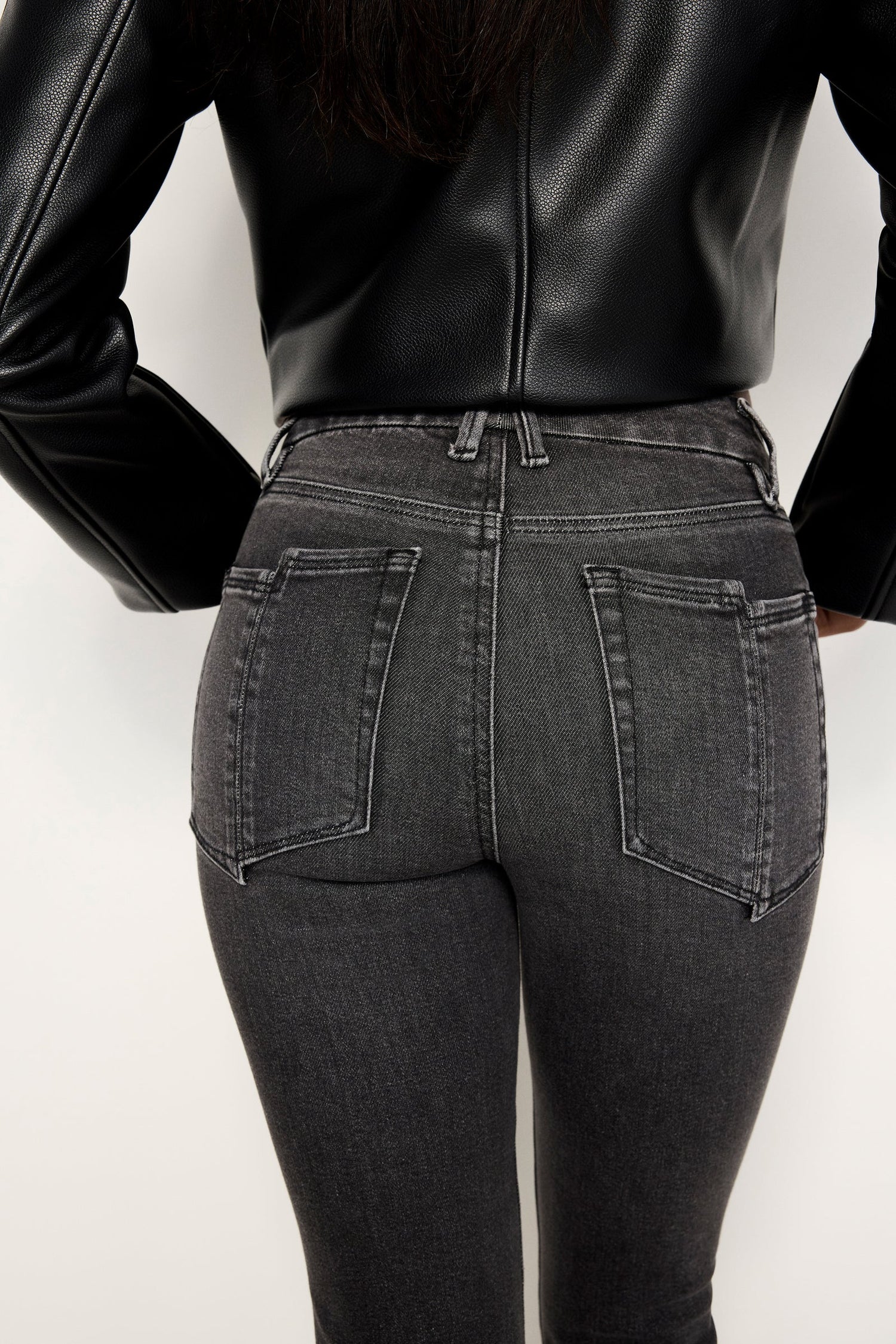 Black Split Pocket Denim