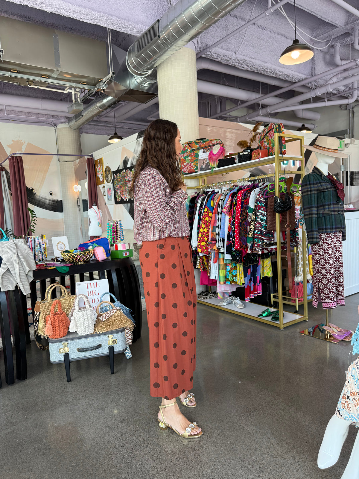 Polka Pants in Rust