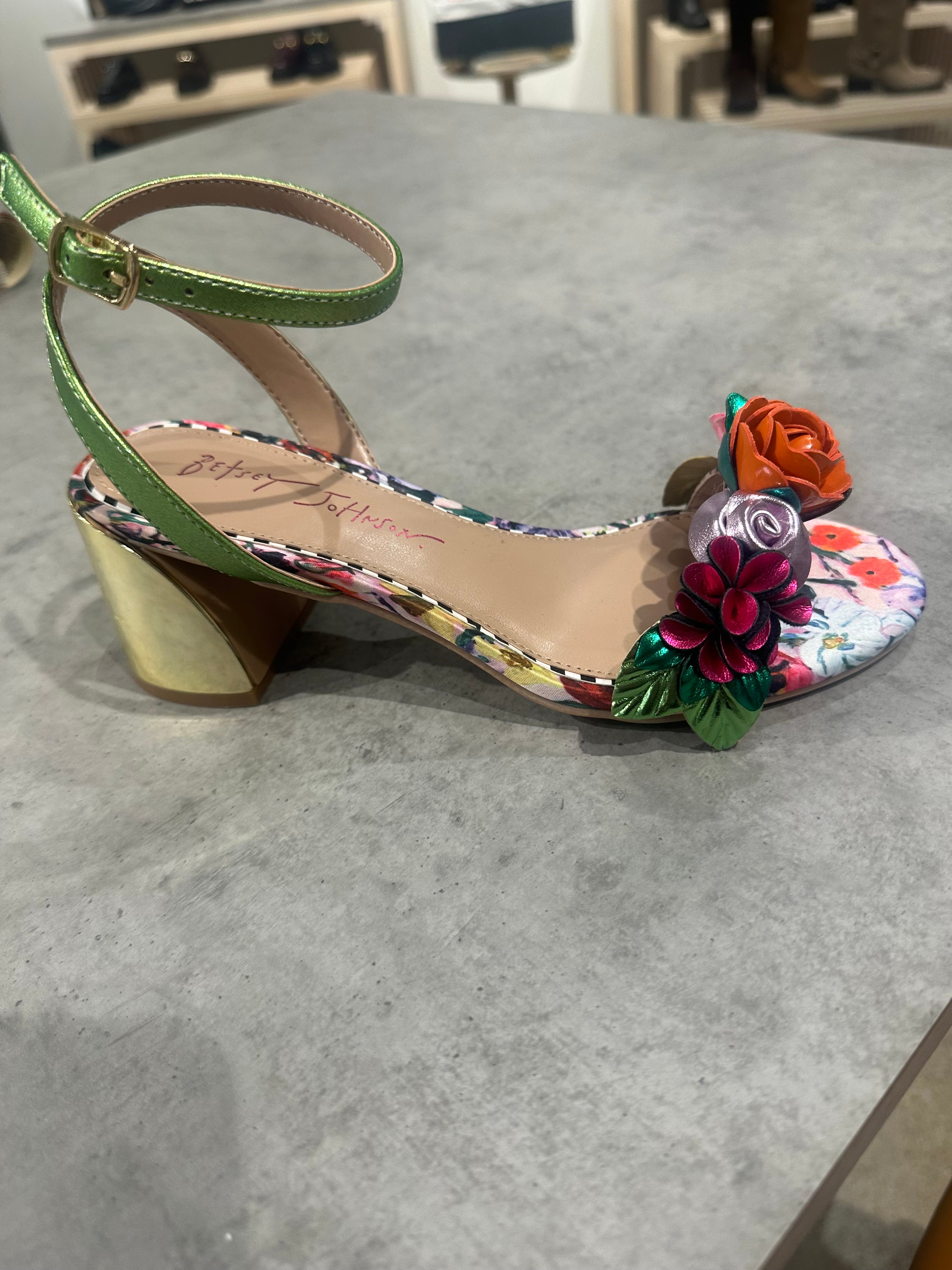 Betsy Johnson Darcee Floral Embellished Dress Sandals