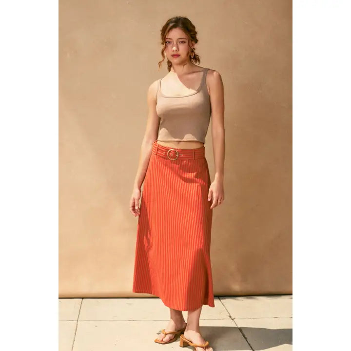 Orange Brick Skirt
