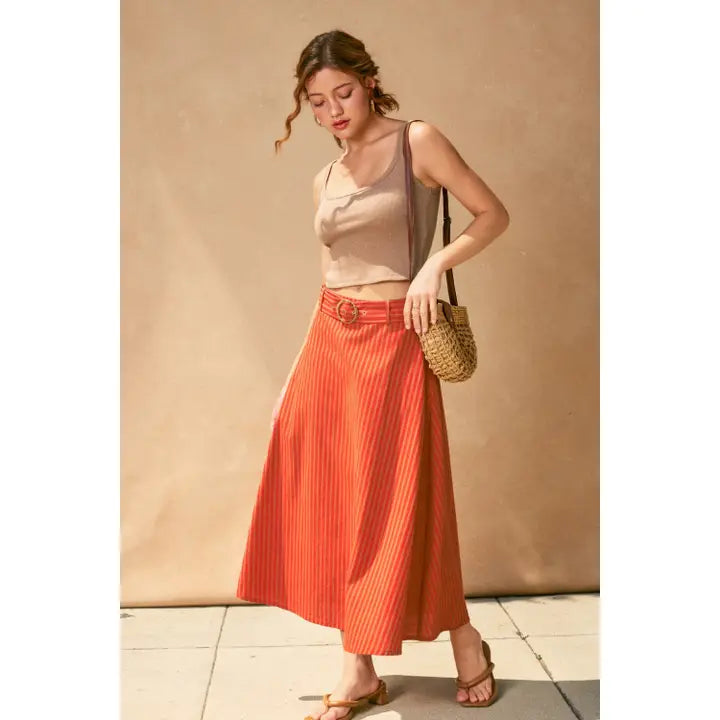 Orange Brick Skirt