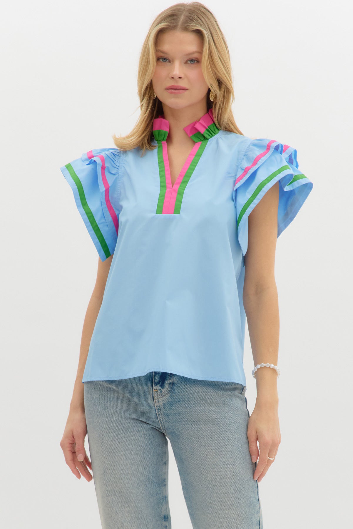 Preppy Ruffle Tunic