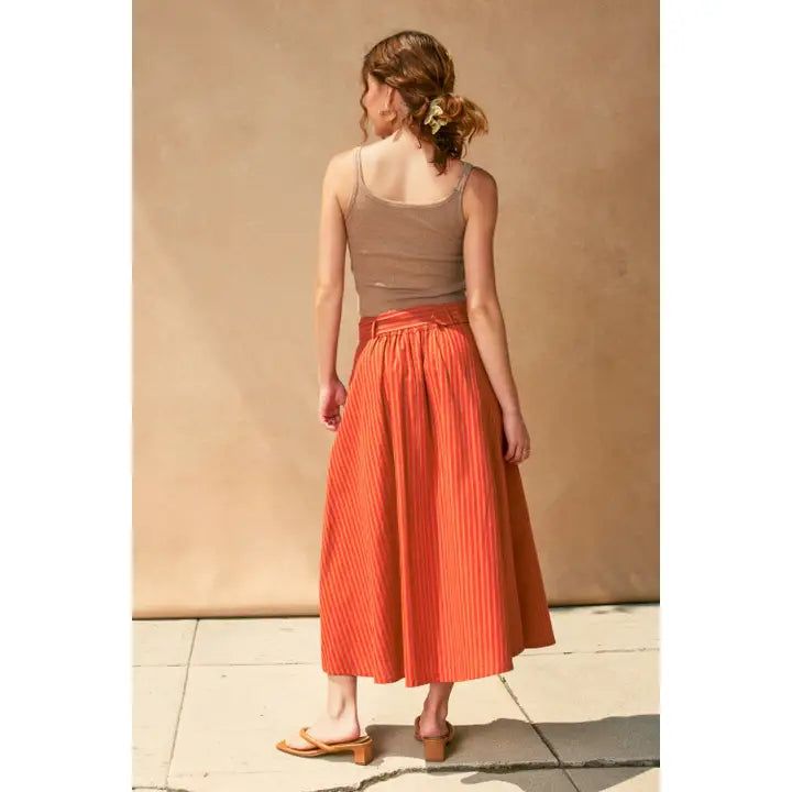 Orange Brick Skirt