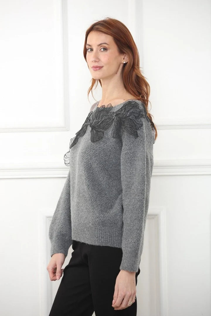 Noir Bloom Sweater
