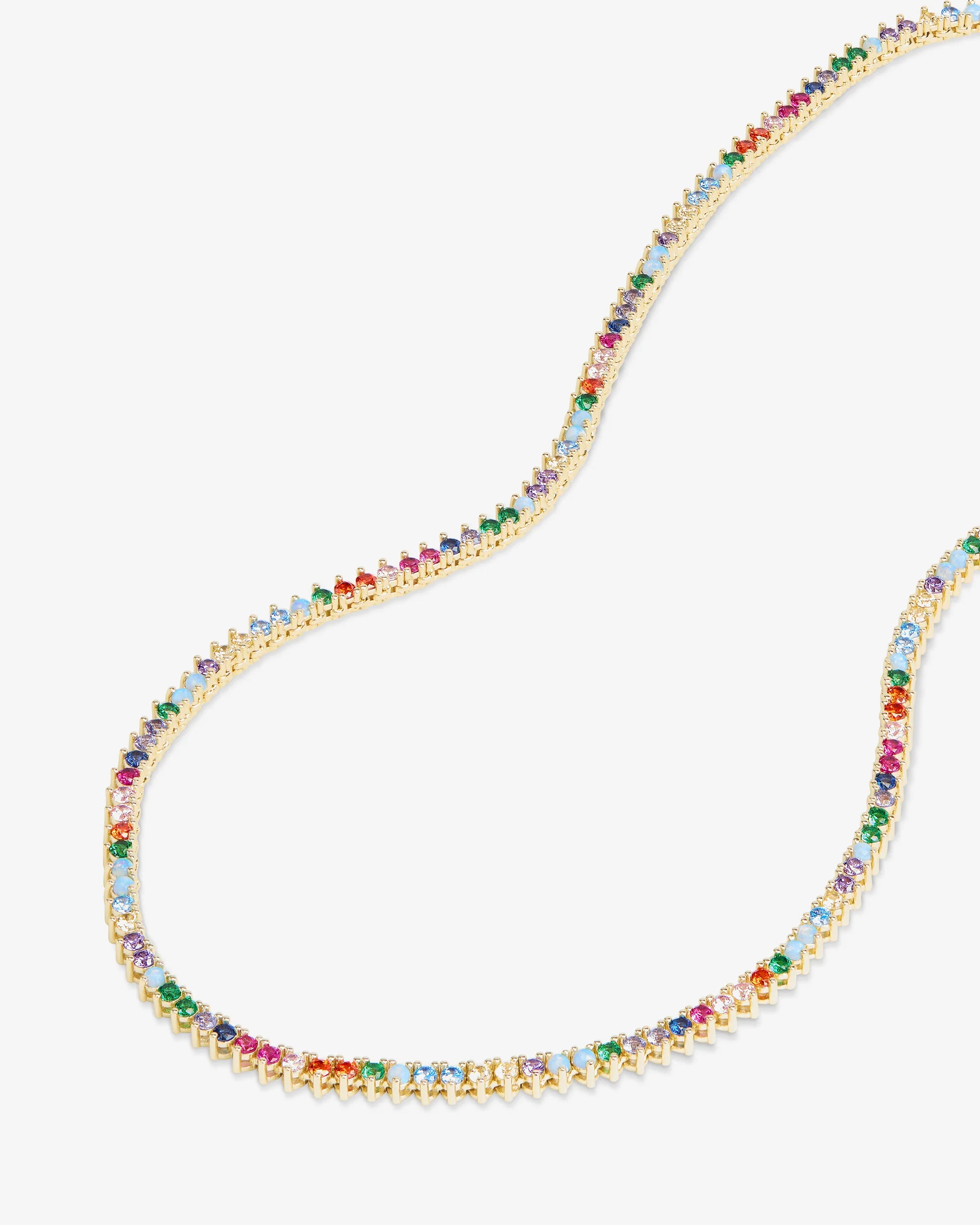 Rainbow Tennis Necklace