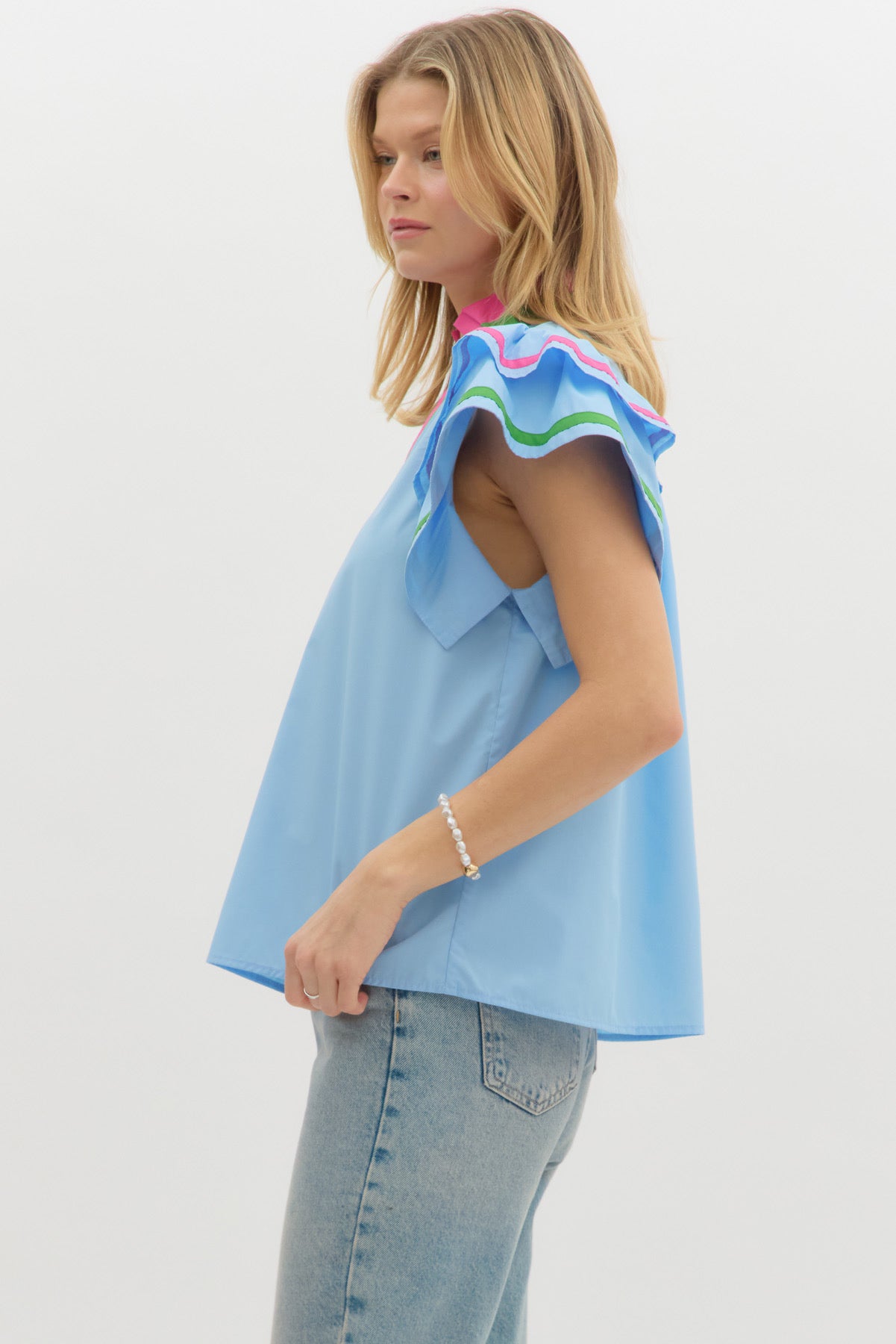 Preppy Ruffle Tunic