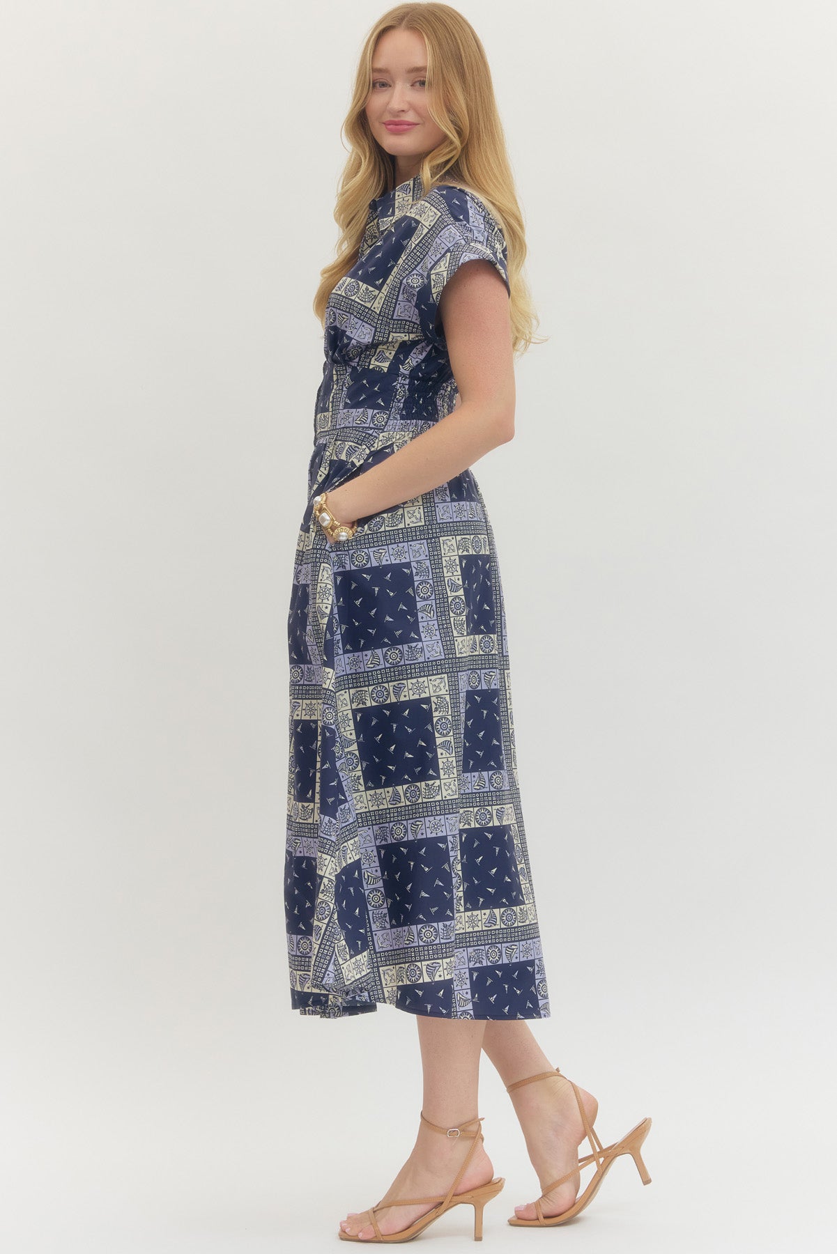 Nautical in Navy Maxi
