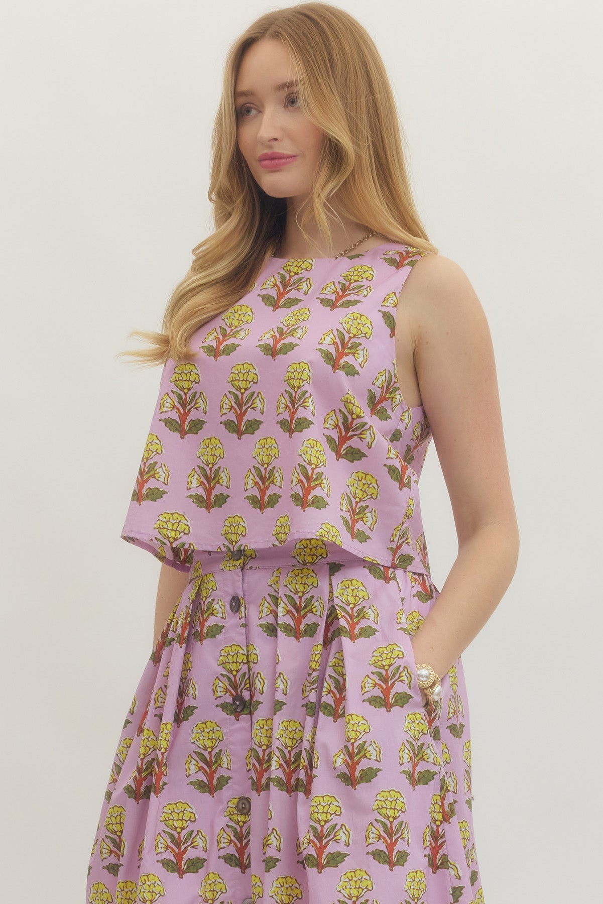 Lavendar Botanical Top