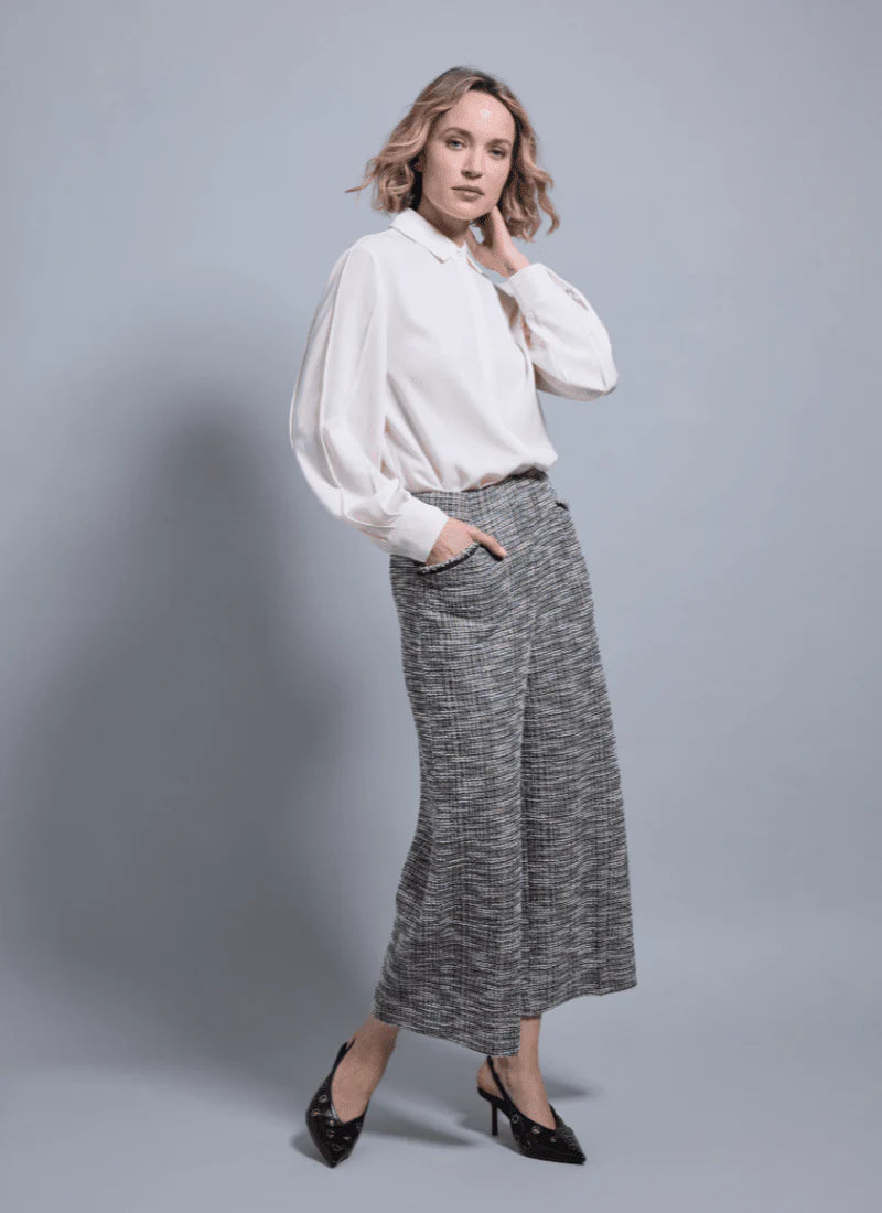 Ivory Balloon Sleeve Blouse