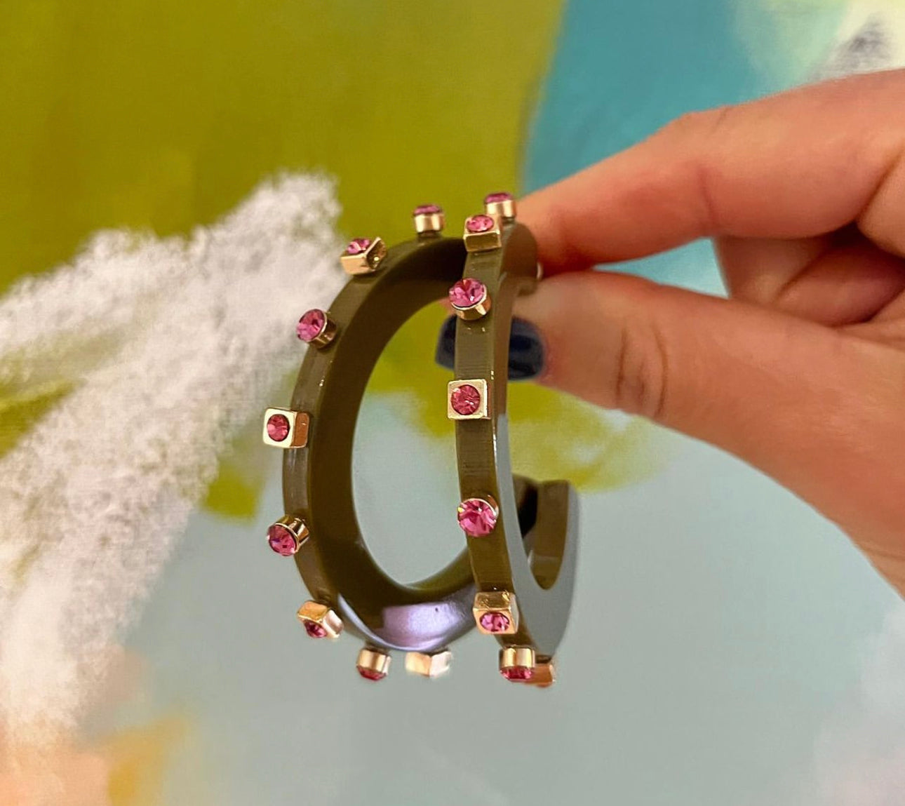 City Girl Jewel Hoop