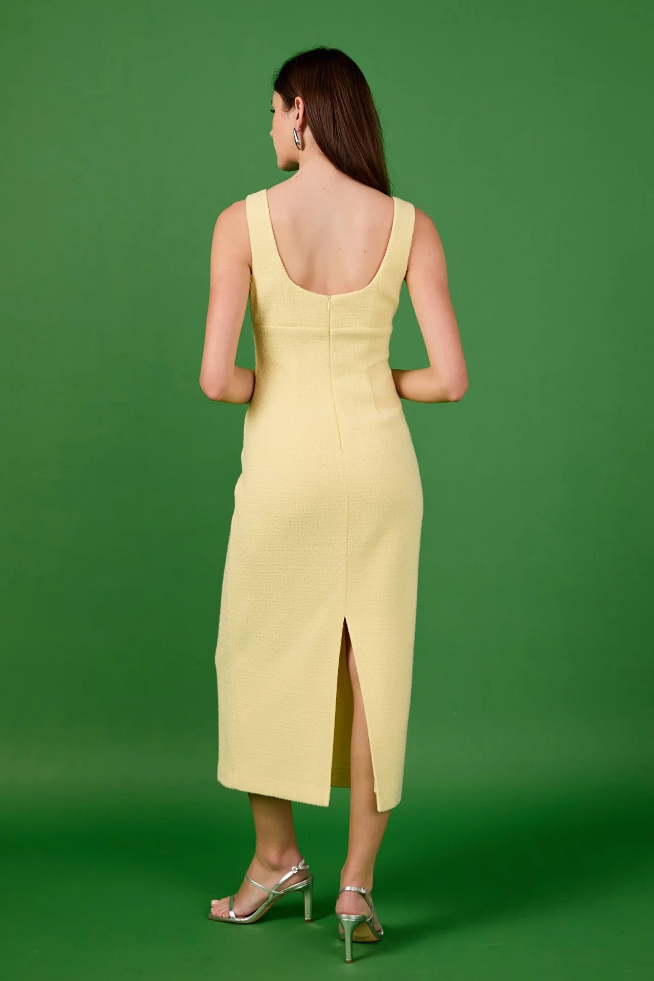 Tweed Midi in Butter