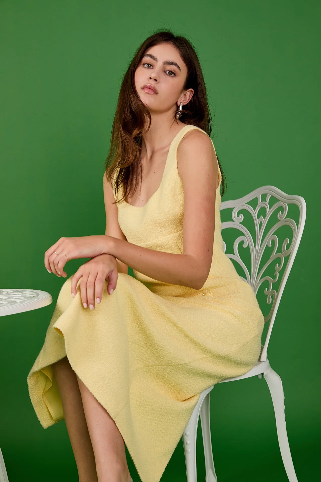 Tweed Midi in Butter