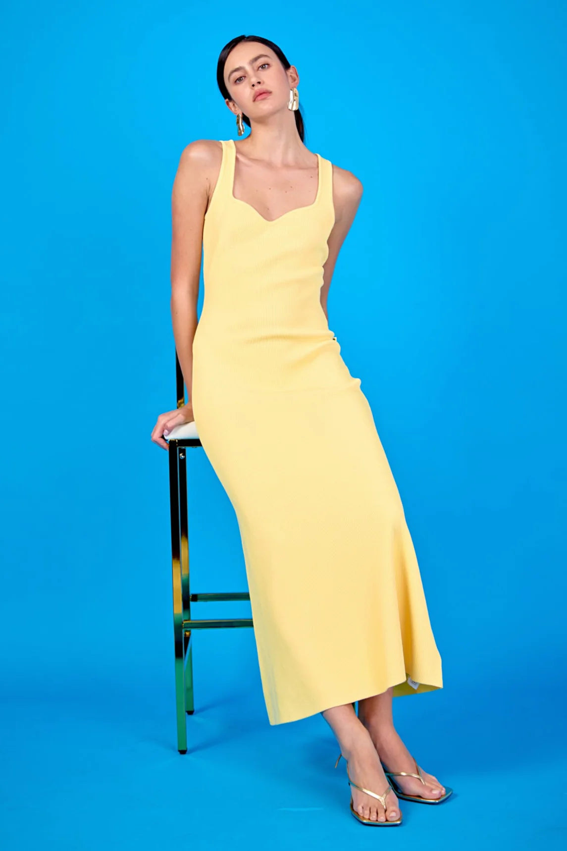 Sweetheart Dress in Butter