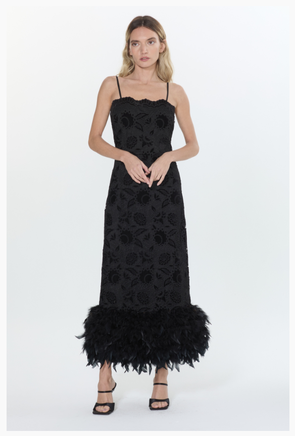 Feather to the Maxi Dress