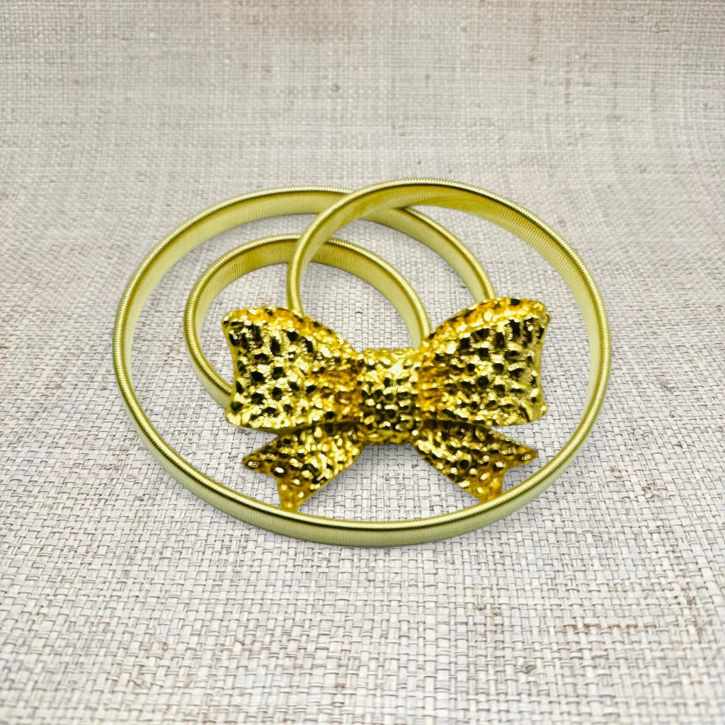 Metal Bow Belt set