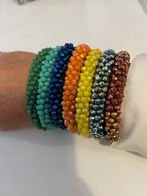 Glass Stretchy Beaded Bracelets