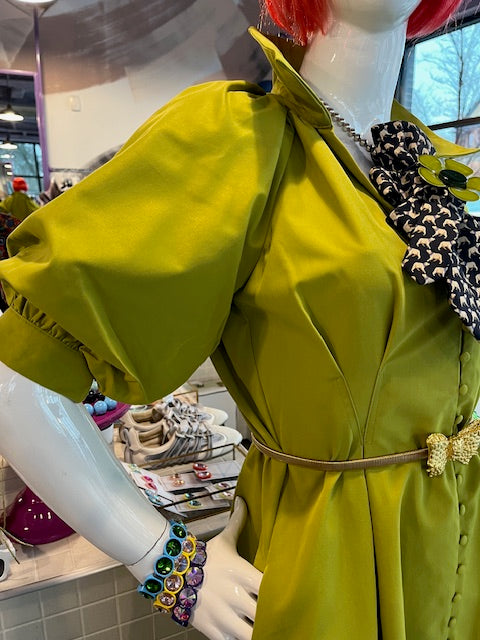 Olive Party Dress