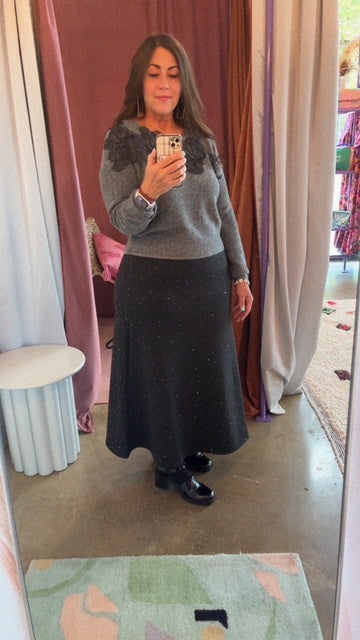 Silver Soiree Skirt