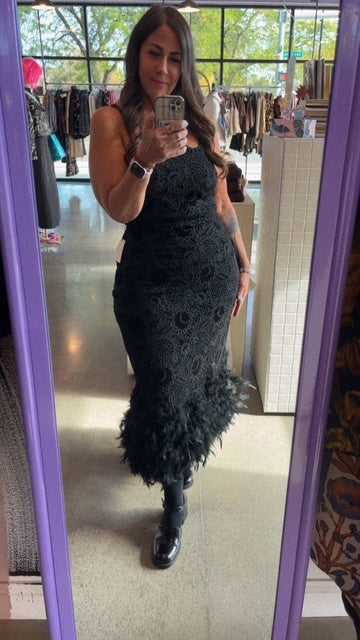 Feather to the Maxi Dress
