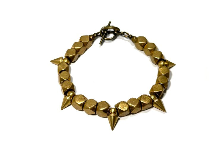 Indian Brass Spike Bracelet