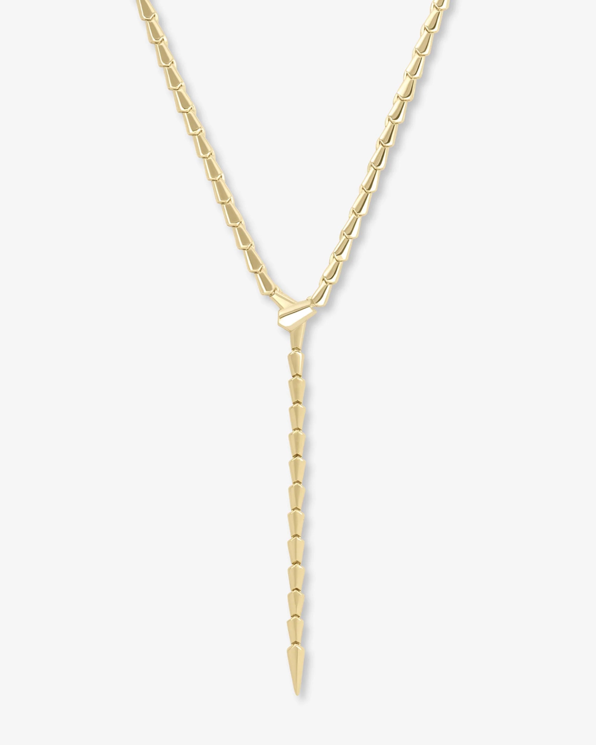 Serpent Lariat Necklace