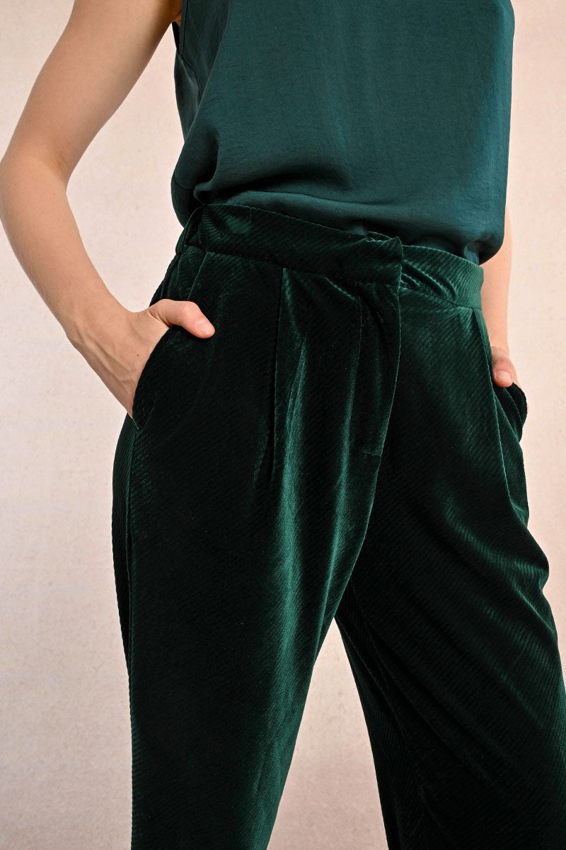 Jade Velvet Trouser