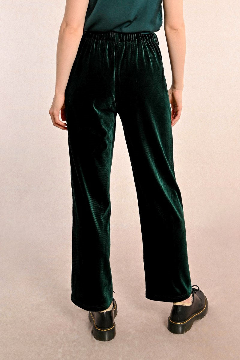 Jade Velvet Trouser