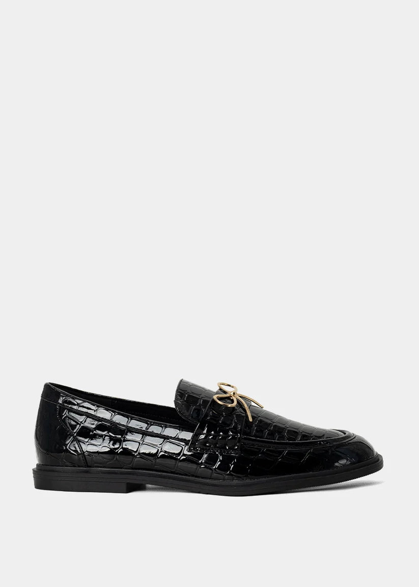 Gold Bow Loafer