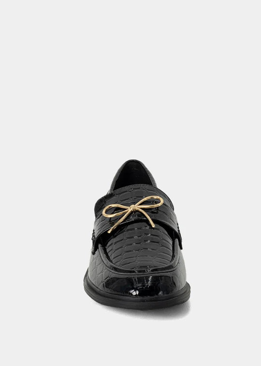 Gold Bow Loafer