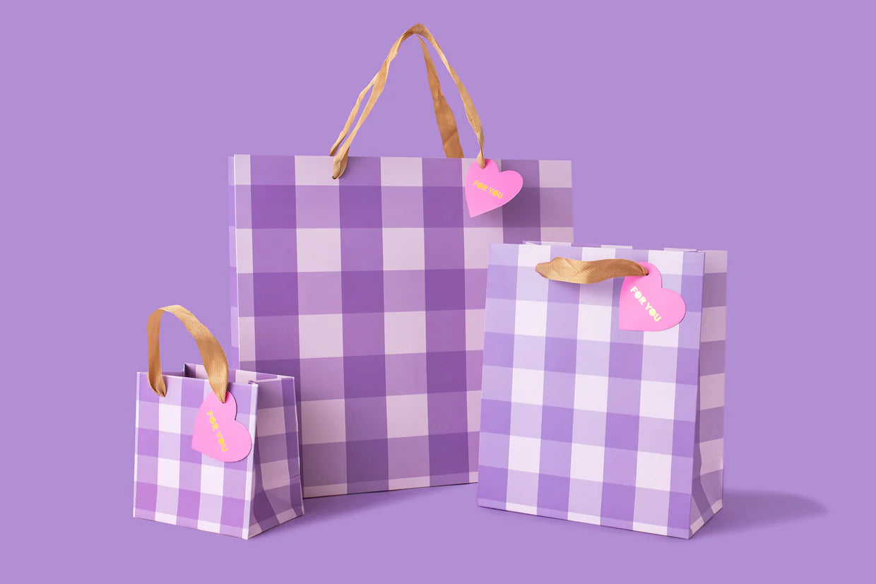 Gingham Gift Bags