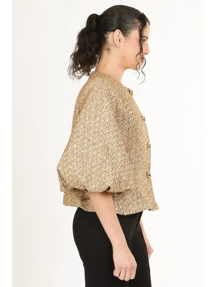 Gold Tweed Jacket