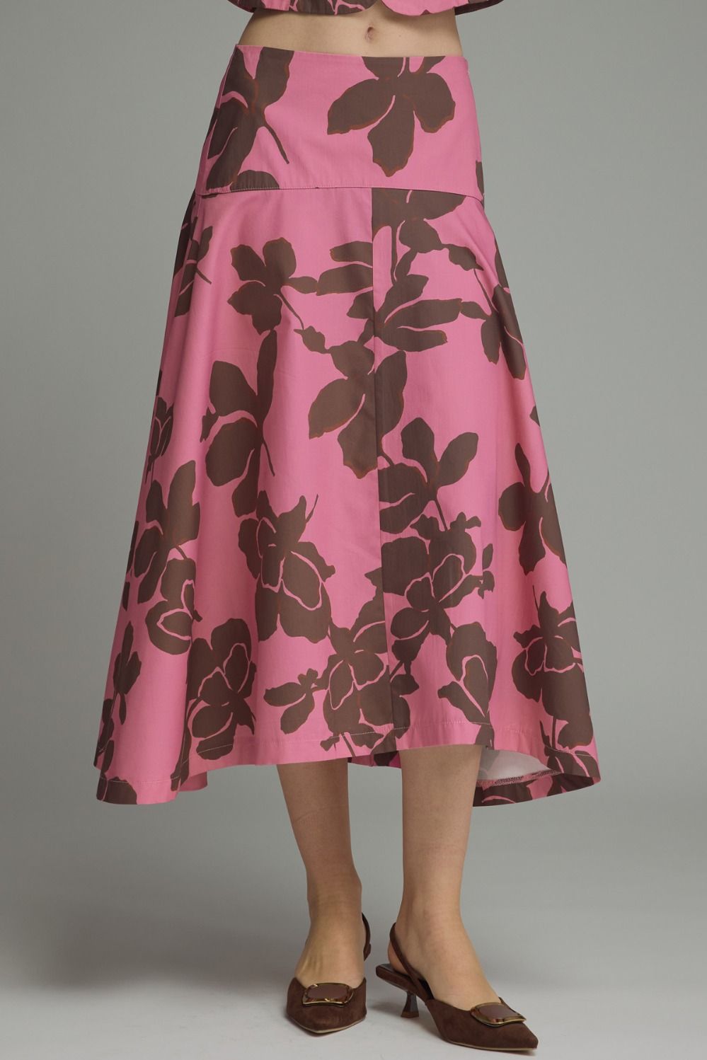 Pink Floral Skirt