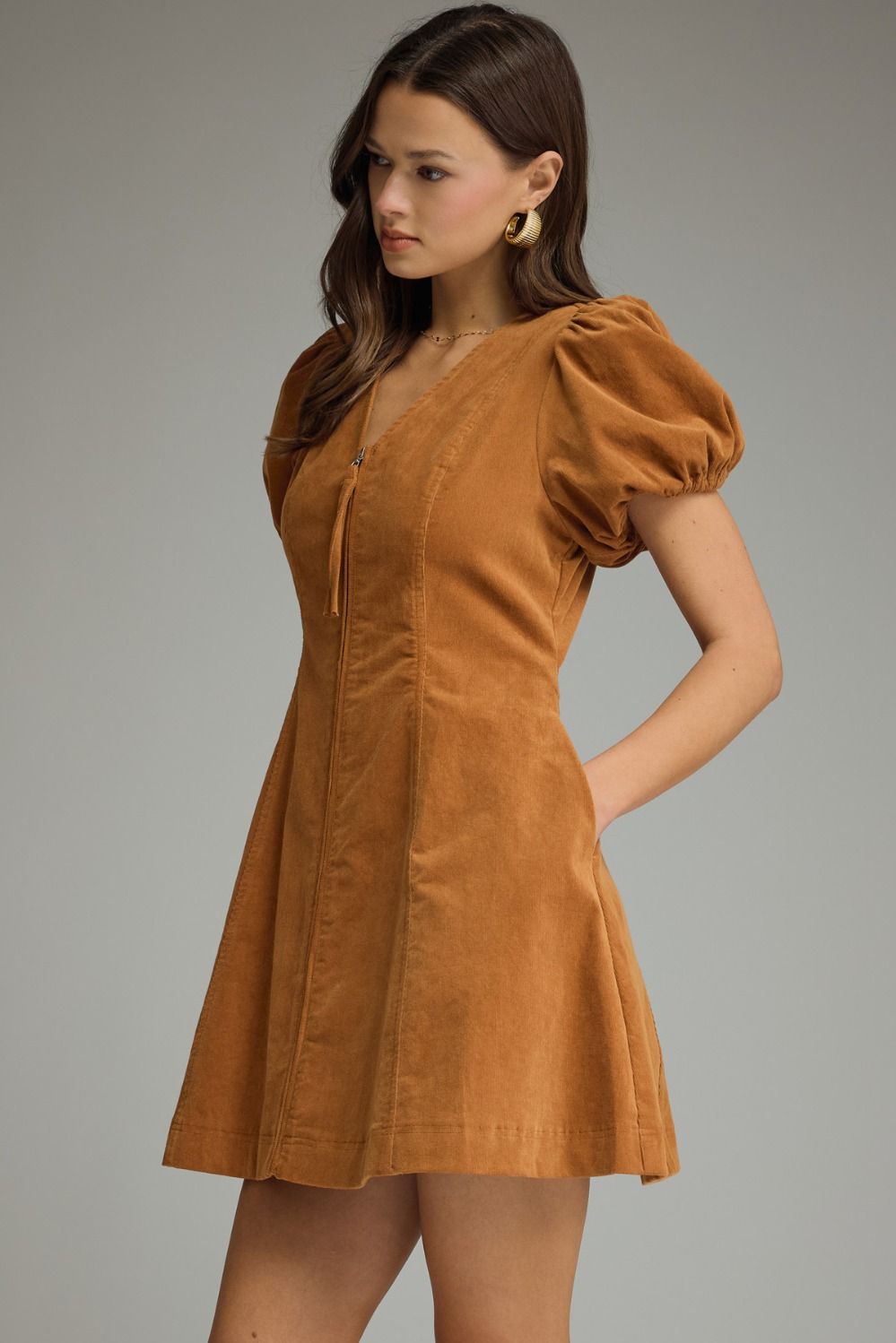 Corduroy Mini Dress