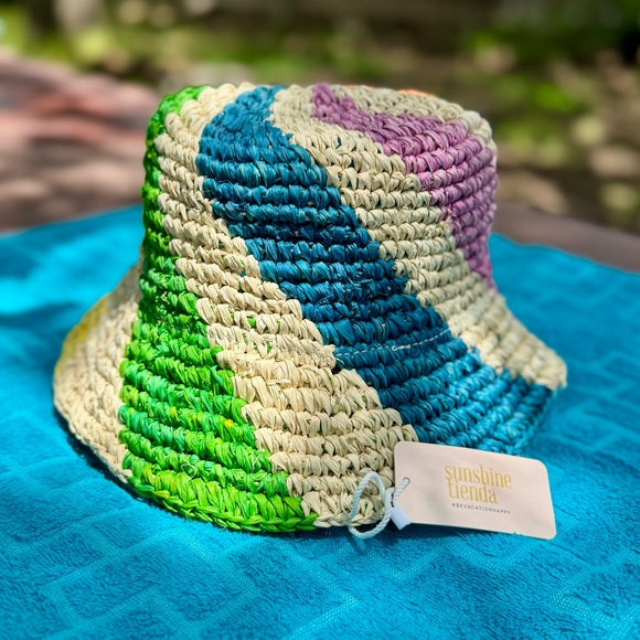 Rainbow Wave Sun Hat