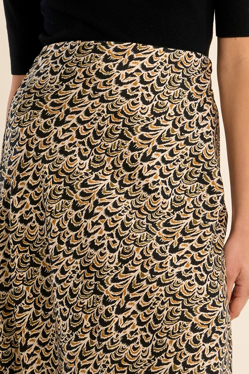 Wild Print Slip Skirt