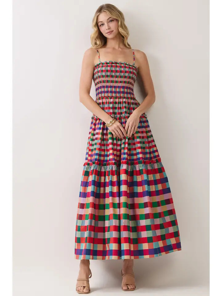 The St. Barts Madras Maxi Dress