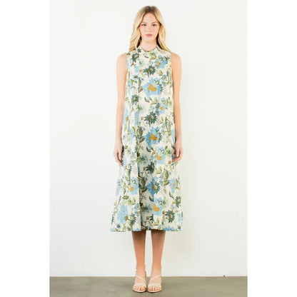 Blue Hues Floral Dress