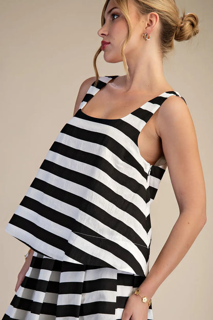 Striped Swing Top