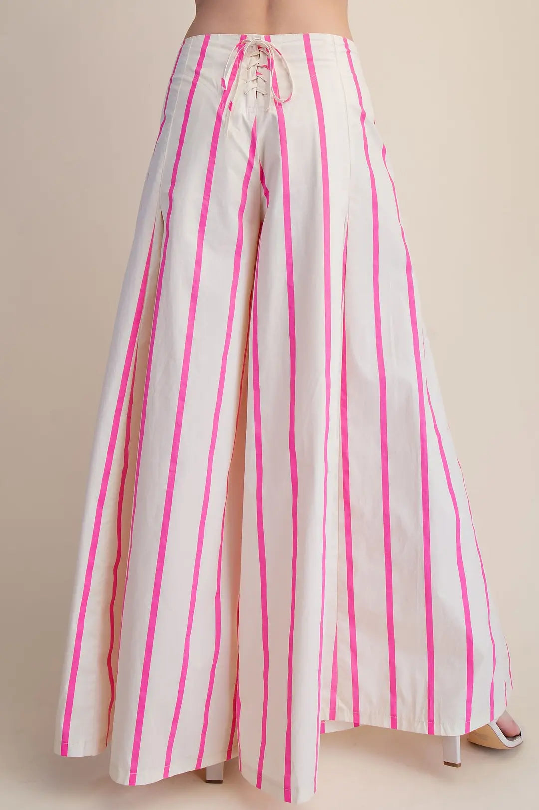 Glam Pink Striped Pants