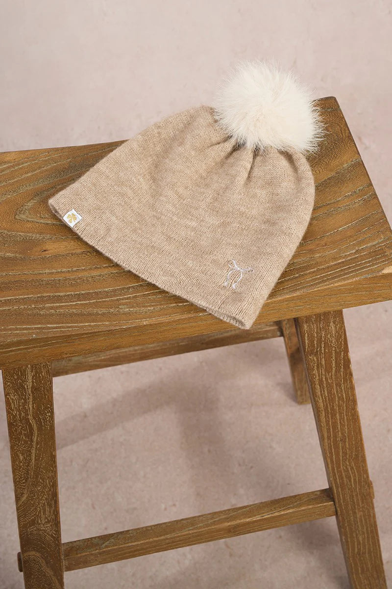Knit POM Hat