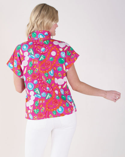 Jewel Poppy Pullover
