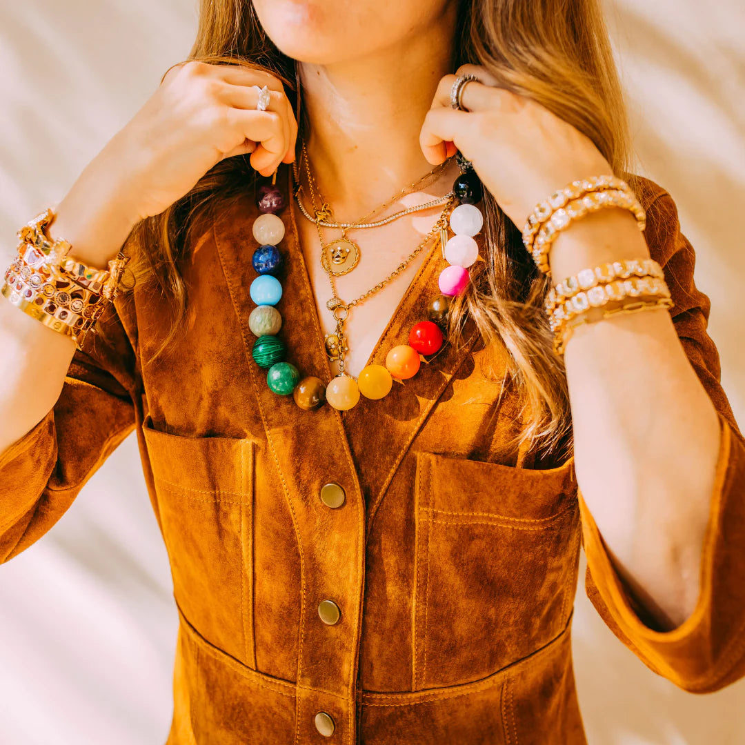 Prism Royale Bubblegum Beaded Necklace