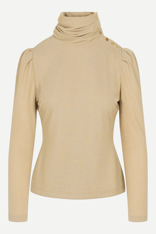 Tessa Turtleneck in Gold