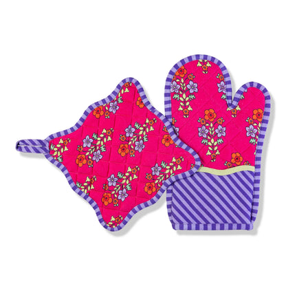 Fushia Potholder set