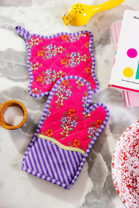 Fushia Potholder set