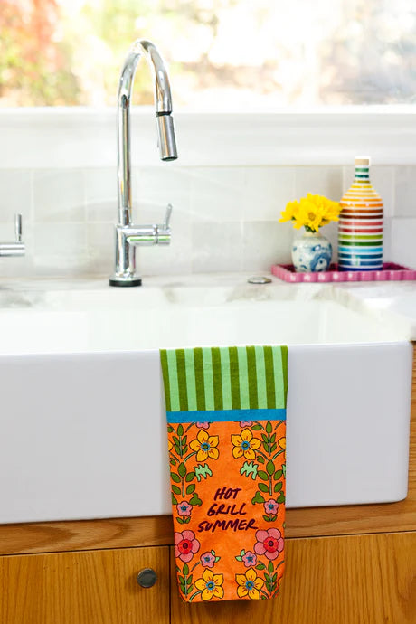 Hot Grill Summer dish towel